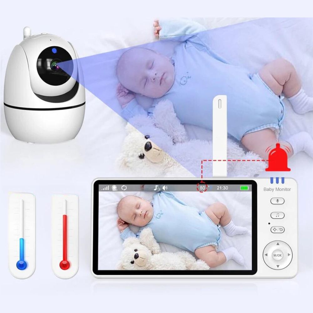 Baby Monitor 5" Screen Wireless Video Camera Lulladise