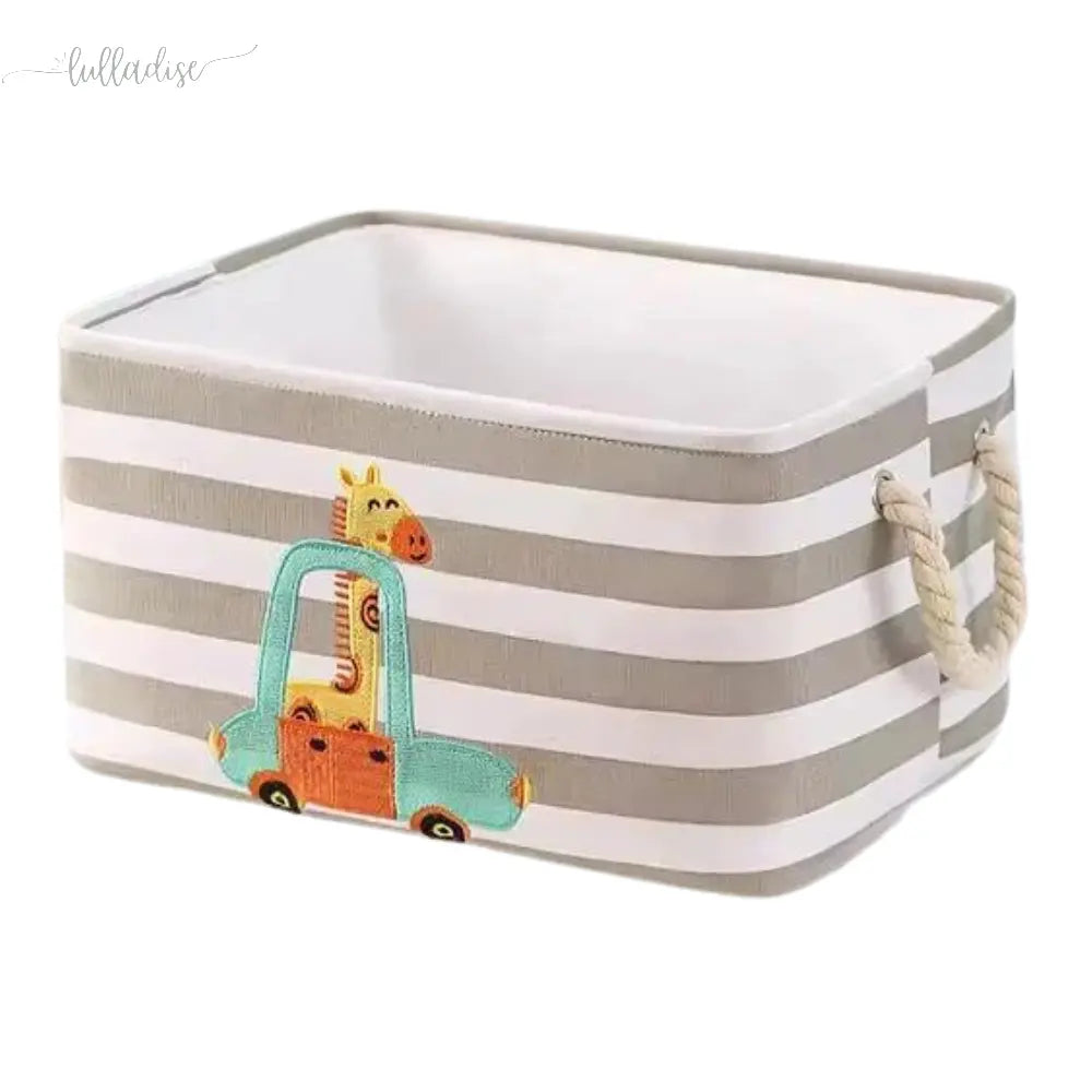 Linen Storage Bin - Safari Print Lulladise