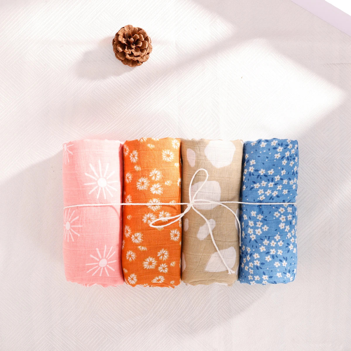Premium Muslin Wrap Bamboo Cotton - 4 Pieces Set Lulladise