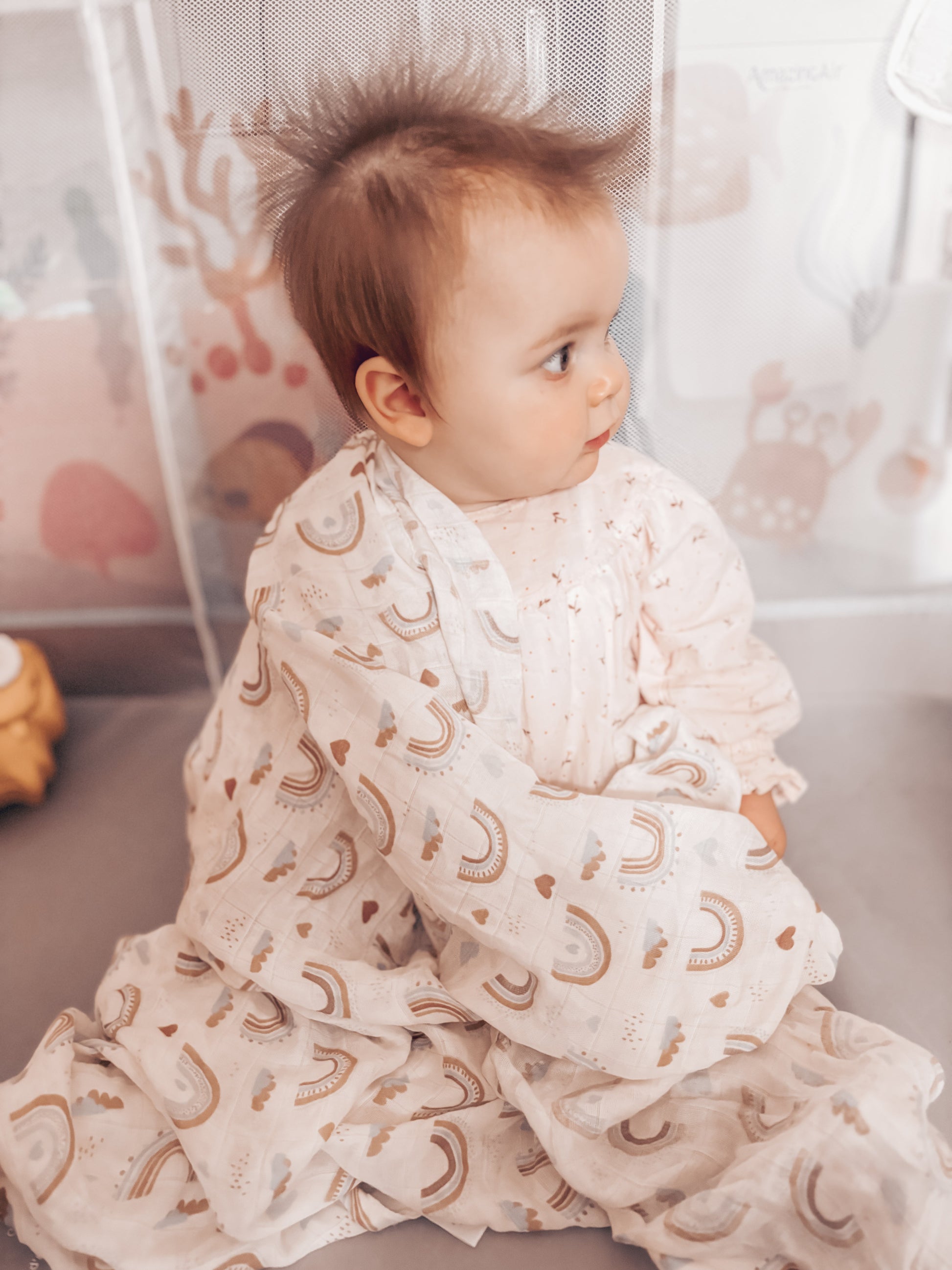 Premium Muslin Wrap Bamboo Cotton - 4 Pieces Set Lulladise