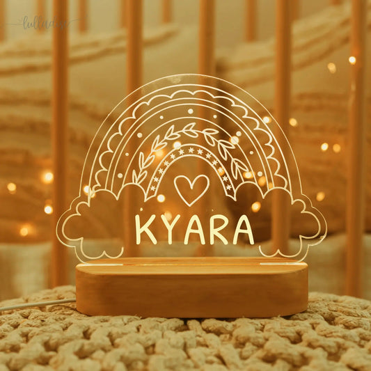 Baby Night Light - Personalised Nursery LED Light Lulladise