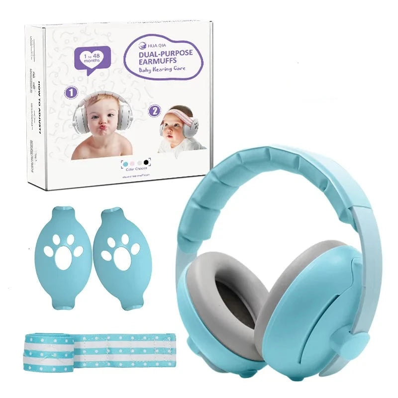 Baby Headphones Adaptable 2-in-1 Noise Cancelling Earmuffs Lulladise