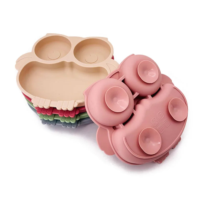 Baby Suction Plate: CuteOwl Lulladise
