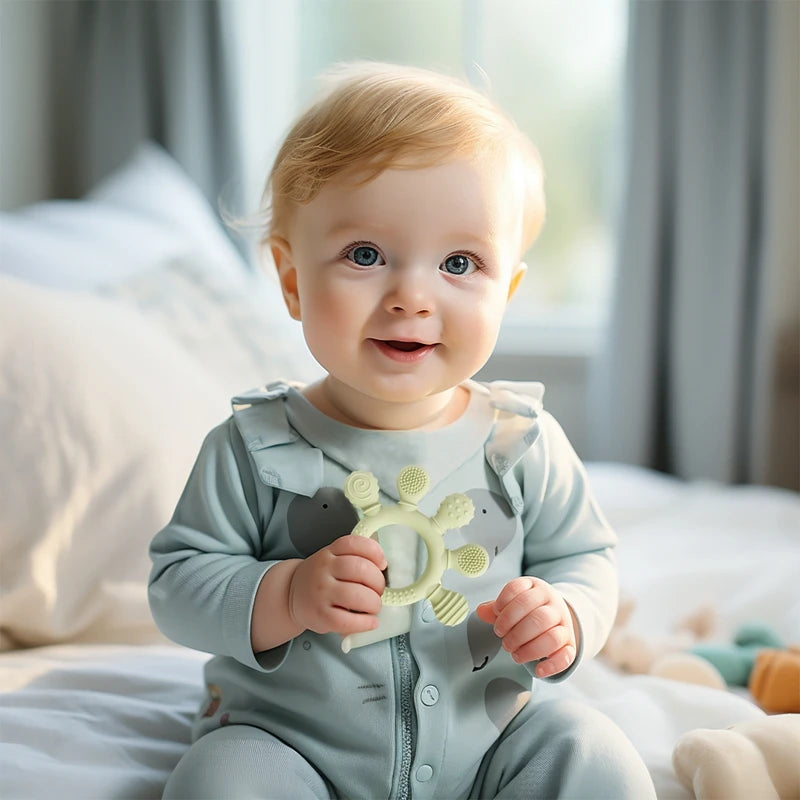 Sensory Teething Ring 100% BPA-Free Lulladise