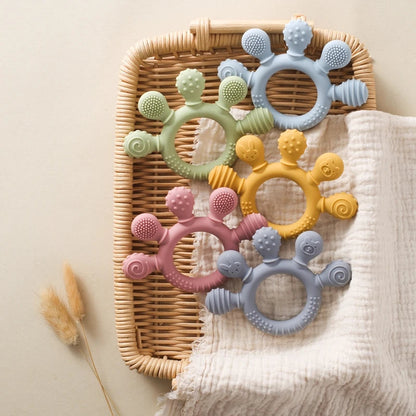 Sensory Teething Ring 100% BPA-Free Lulladise