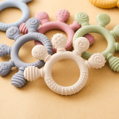 Sensory Teething Ring 100% BPA-Free Lulladise