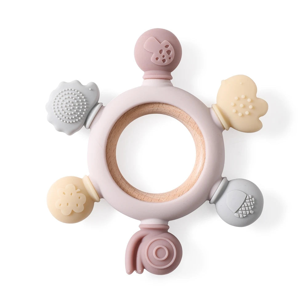Sensory Teething Ring 100% BPA-Free Lulladise