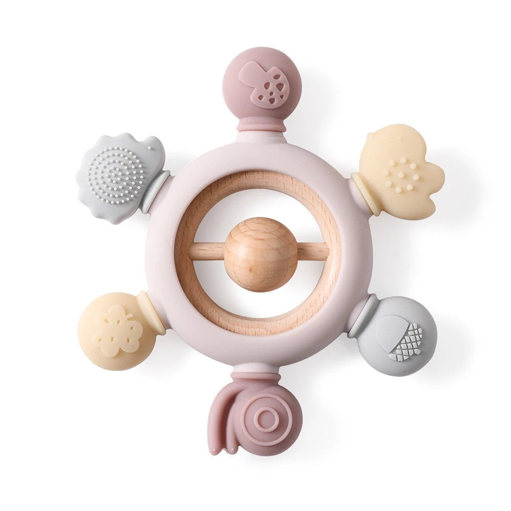 Sensory Teething Ring 100% BPA-Free Lulladise