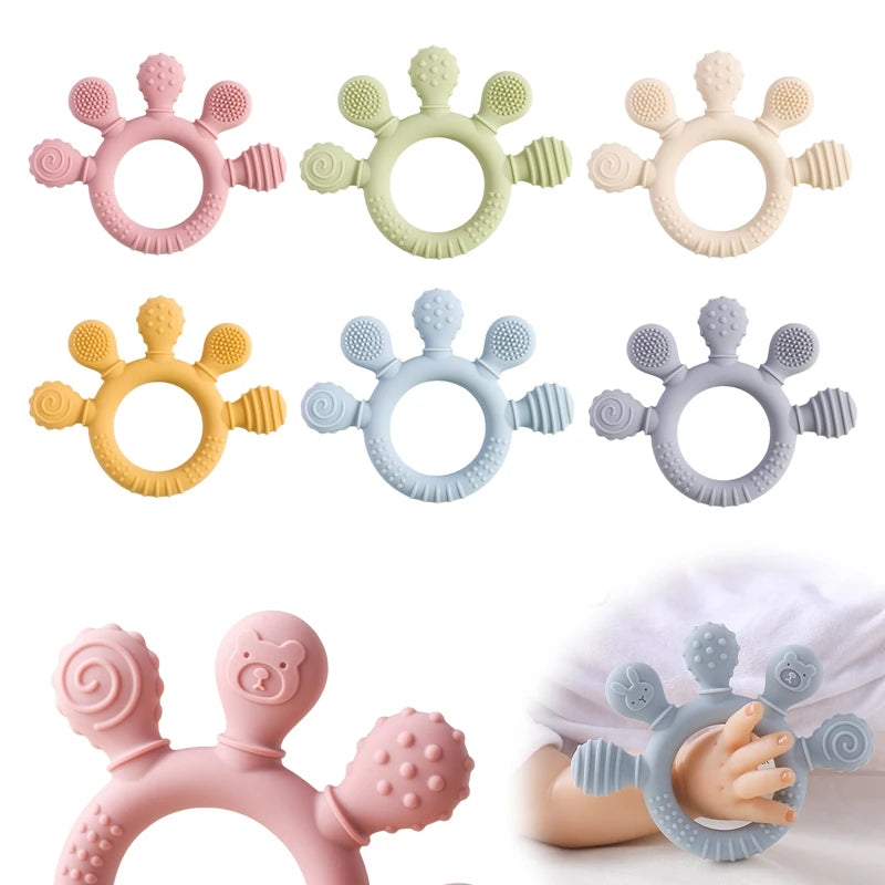 Sensory Teething Ring 100% BPA-Free Lulladise